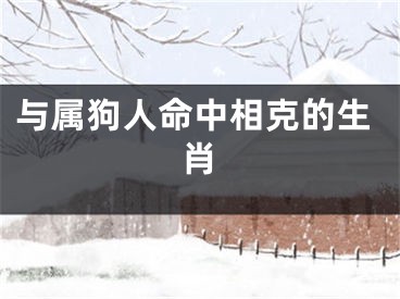 与属狗人命中相克的生肖