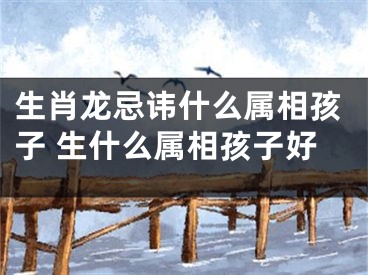 生肖龙忌讳什么属相孩子 生什么属相孩子好