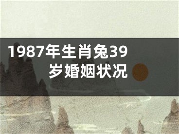 1987年生肖兔39岁婚姻状况