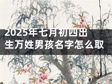 2025年七月初四出生万姓男孩名字怎么取