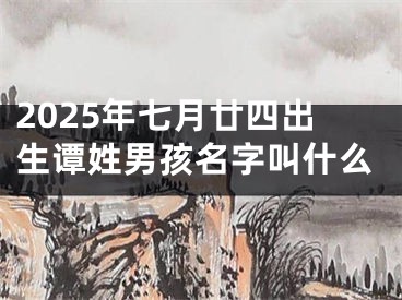 2025年七月廿四出生谭姓男孩名字叫什么