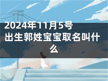 2024年11月5号出生郭姓宝宝取名叫什么