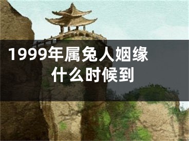 1999年属兔人姻缘什么时候到