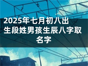 2025年七月初八出生段姓男孩生辰八字取名字