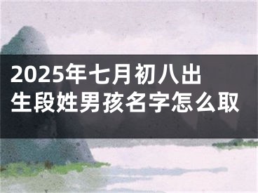 2025年七月初八出生段姓男孩名字怎么取