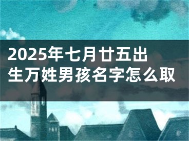 2025年七月廿五出生万姓男孩名字怎么取
