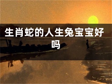 生肖蛇的人生兔宝宝好吗