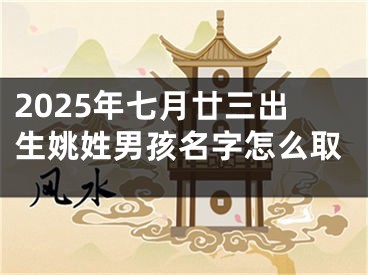 2025年七月廿三出生姚姓男孩名字怎么取