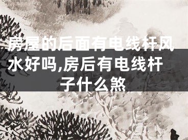 房屋的后面有电线杆风水好吗,房后有电线杆子什么煞