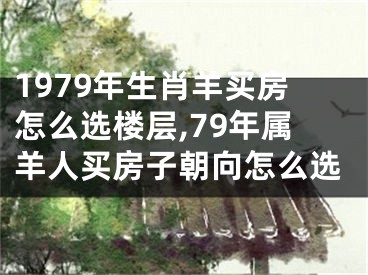 1979年生肖羊买房怎么选楼层,79年属羊人买房子朝向怎么选