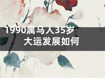 1990属马人35岁大运发展如何