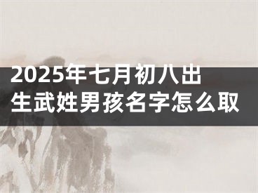 2025年七月初八出生武姓男孩名字怎么取
