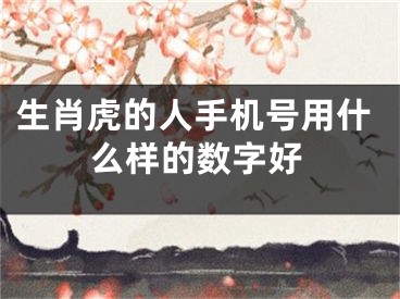 生肖虎的人手机号用什么样的数字好
