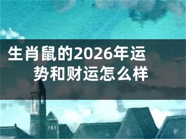 生肖鼠的2026年运势和财运怎么样