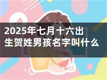 2025年七月十六出生贺姓男孩名字叫什么