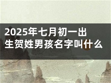 2025年七月初一出生贺姓男孩名字叫什么