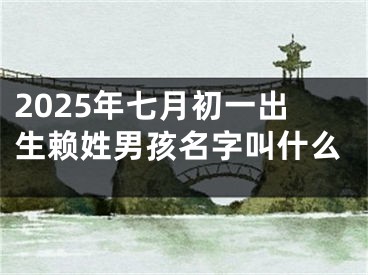 2025年七月初一出生赖姓男孩名字叫什么