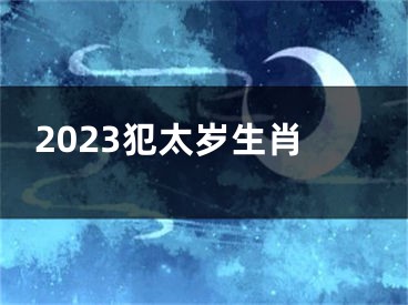 2023犯太岁生肖
