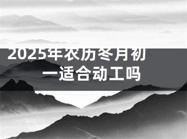 2025年农历冬月初一适合动工吗