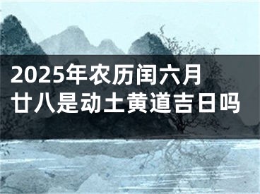 2025年农历闰六月廿八是动土黄道吉日吗