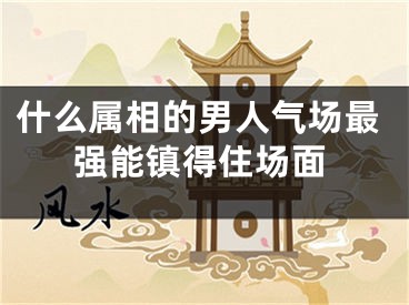 什么属相的男人气场最强能镇得住场面