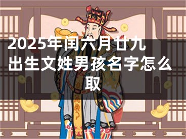 2025年闰六月廿九出生文姓男孩名字怎么取