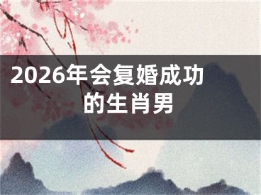 2026年会复婚成功的生肖男