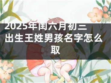 2025年闰六月初三出生王姓男孩名字怎么取