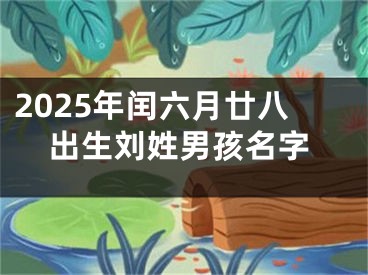 2025年闰六月廿八出生刘姓男孩名字