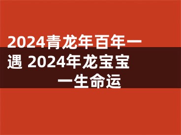 2024青龙年百年一遇 2024年龙宝宝一生命运