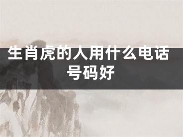 生肖虎的人用什么电话号码好