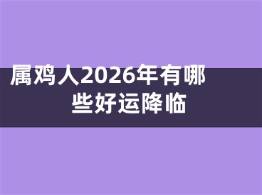 属鸡人2026年有哪些好运降临