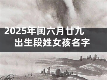 2025年闰六月廿九出生段姓女孩名字