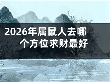 2026年属鼠人去哪个方位求财最好