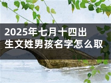 2025年七月十四出生文姓男孩名字怎么取