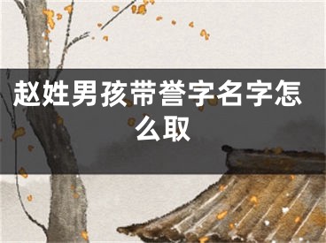 赵姓男孩带誉字名字怎么取