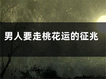 男人要走桃花运的征兆