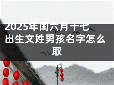 2025年闰六月十七出生文姓男孩名字怎么取