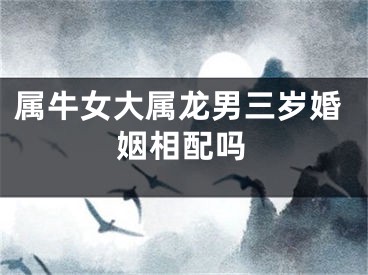 属牛女大属龙男三岁婚姻相配吗