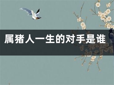 属猪人一生的对手是谁