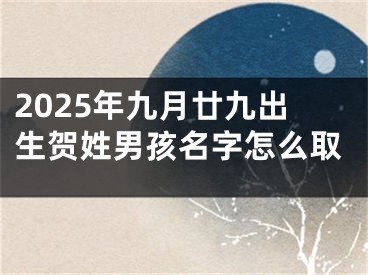 2025年九月廿九出生贺姓男孩名字怎么取