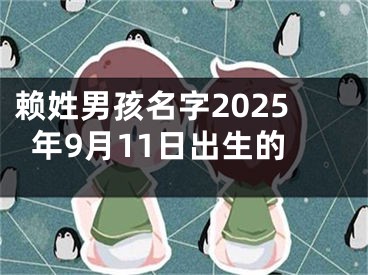 赖姓男孩名字2025年9月11日出生的