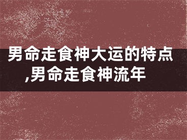 男命走食神大运的特点,男命走食神流年