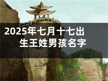 2025年七月十七出生王姓男孩名字