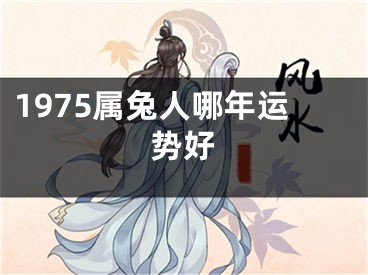 1975属兔人哪年运势好