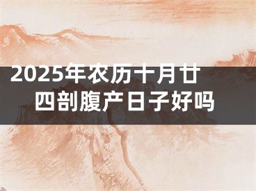2025年农历十月廿四剖腹产日子好吗