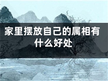 家里摆放自己的属相有什么好处