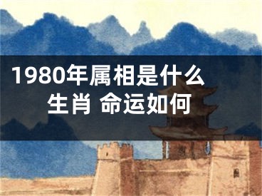 1980年属相是什么生肖 命运如何