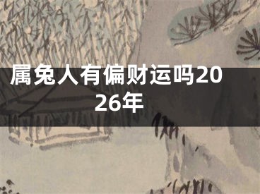 属兔人有偏财运吗2026年