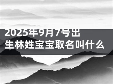 2025年9月7号出生林姓宝宝取名叫什么